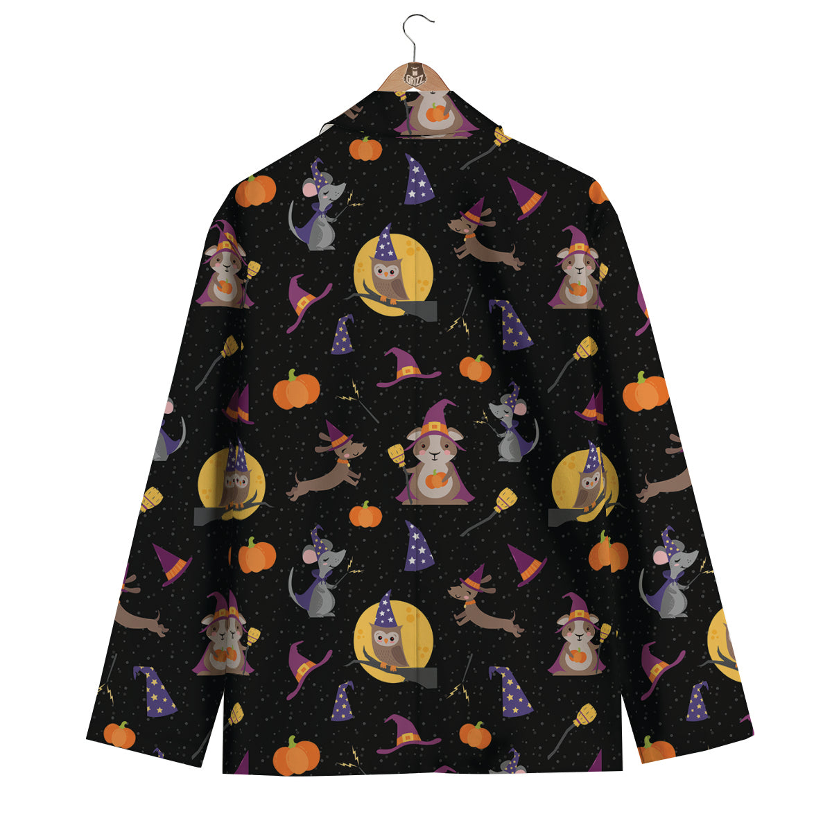 Wizard Animal Print Pattern Men's Blazer-grizzshop