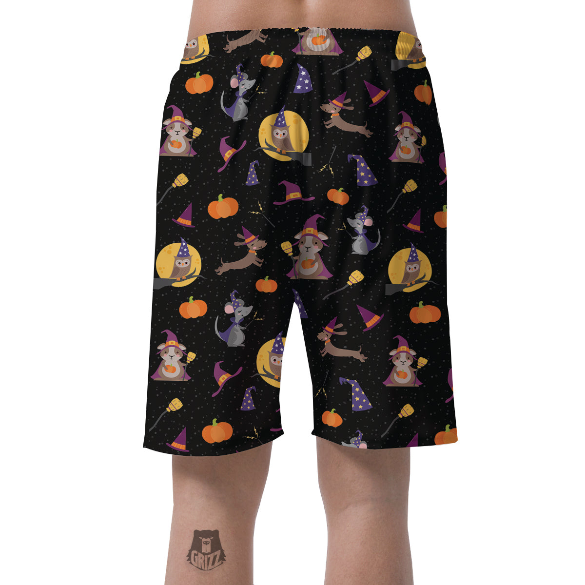 Wizard Animal Print Pattern Men's Shorts-grizzshop