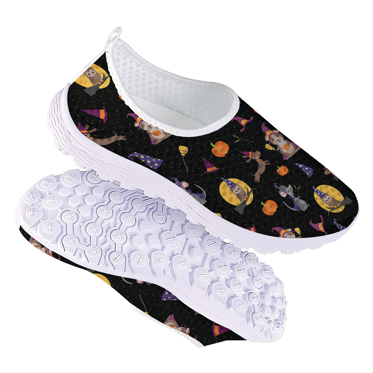 Wizard Animal Print Pattern Nurse Shoes-grizzshop