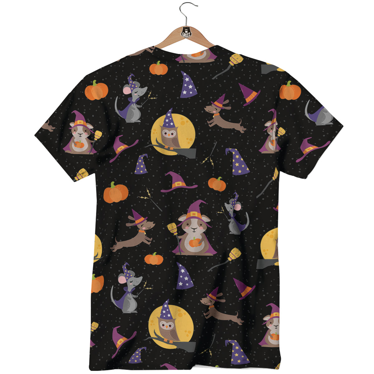 Wizard Animal Print Pattern T-Shirt-grizzshop
