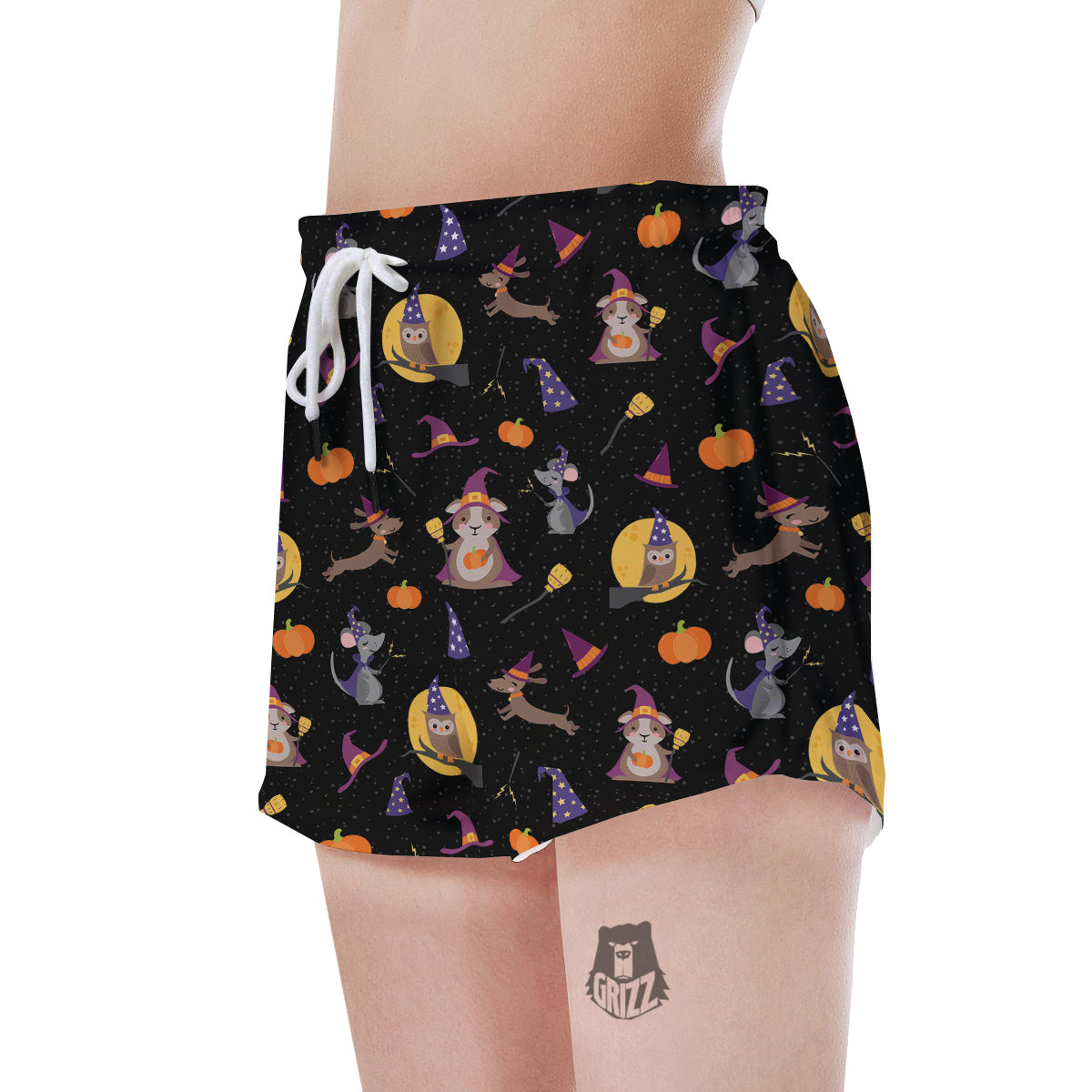 Wizard Animal Print Pattern Women's Shorts-grizzshop