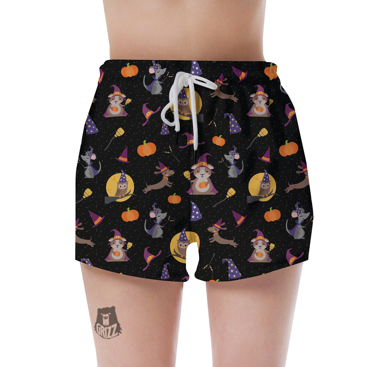 Wizard Animal Print Pattern Women's Shorts-grizzshop