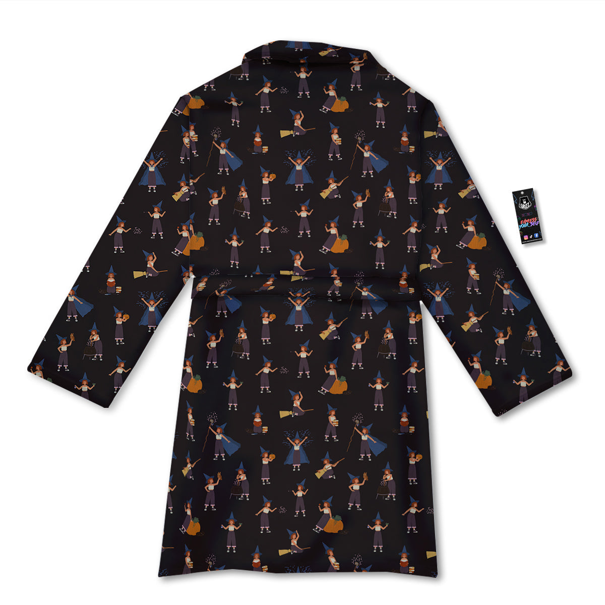 Wizard Cute Print Pattern Bathrobe-grizzshop
