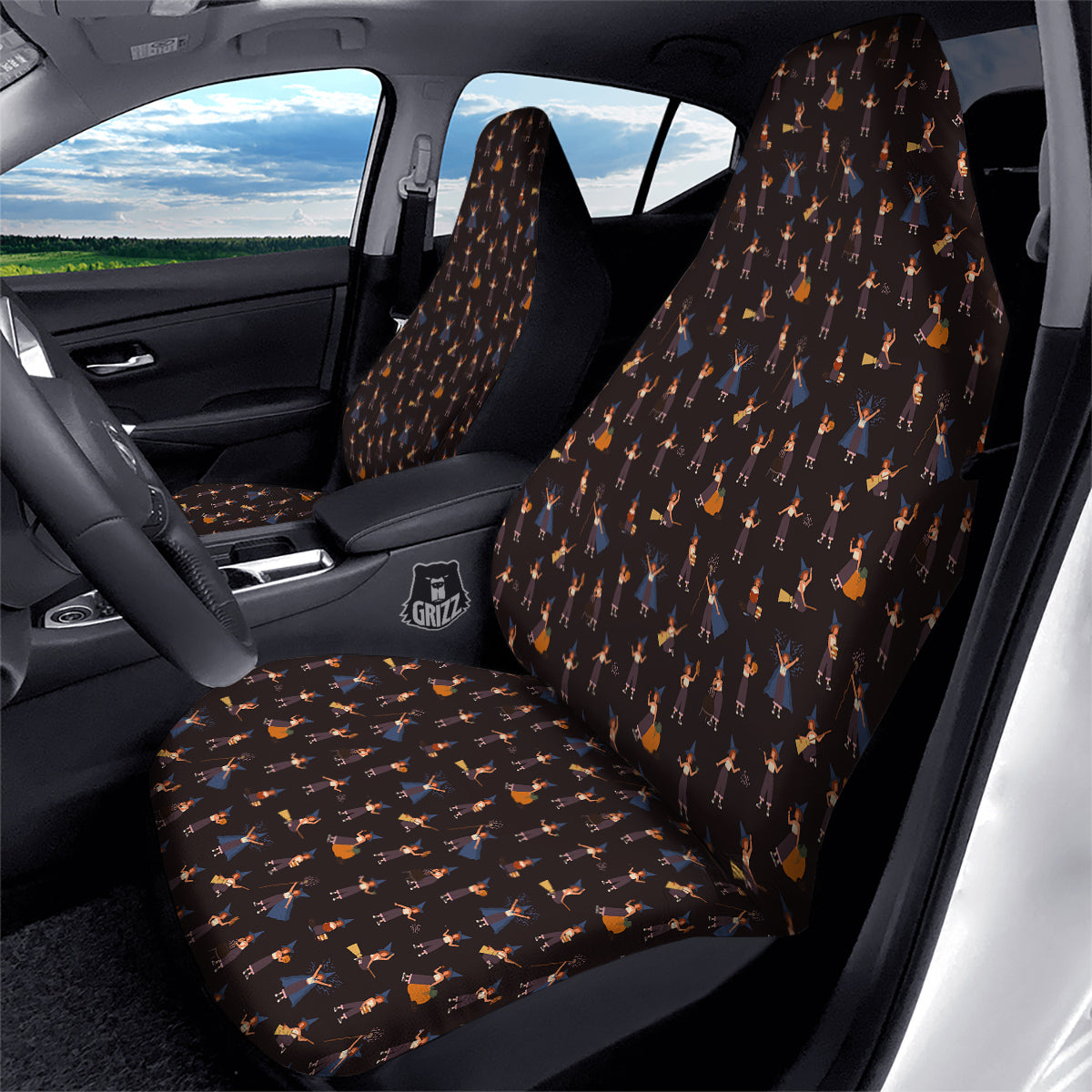 Wizard Cute Print Pattern Car Seat Covers-grizzshop