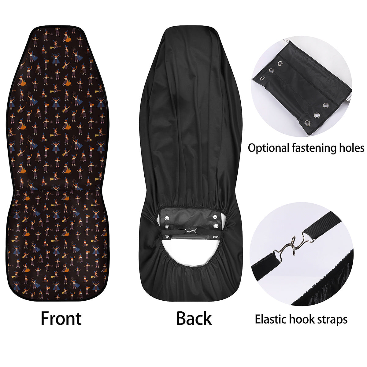 Wizard Cute Print Pattern Car Seat Covers-grizzshop