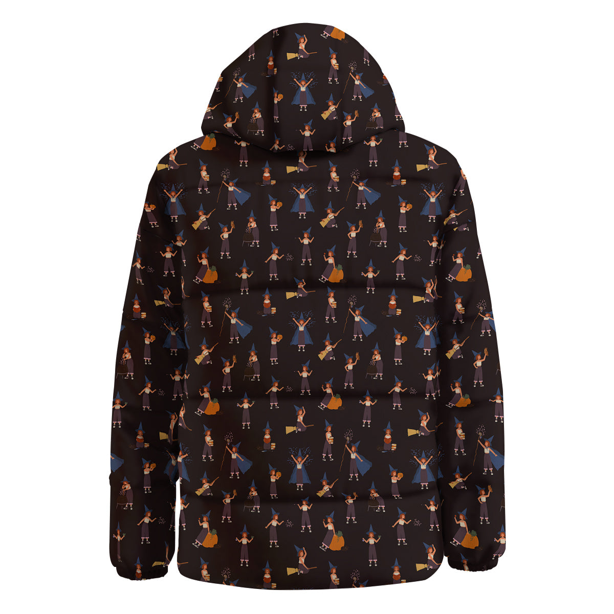 Wizard Cute Print Pattern Down Jacket-grizzshop
