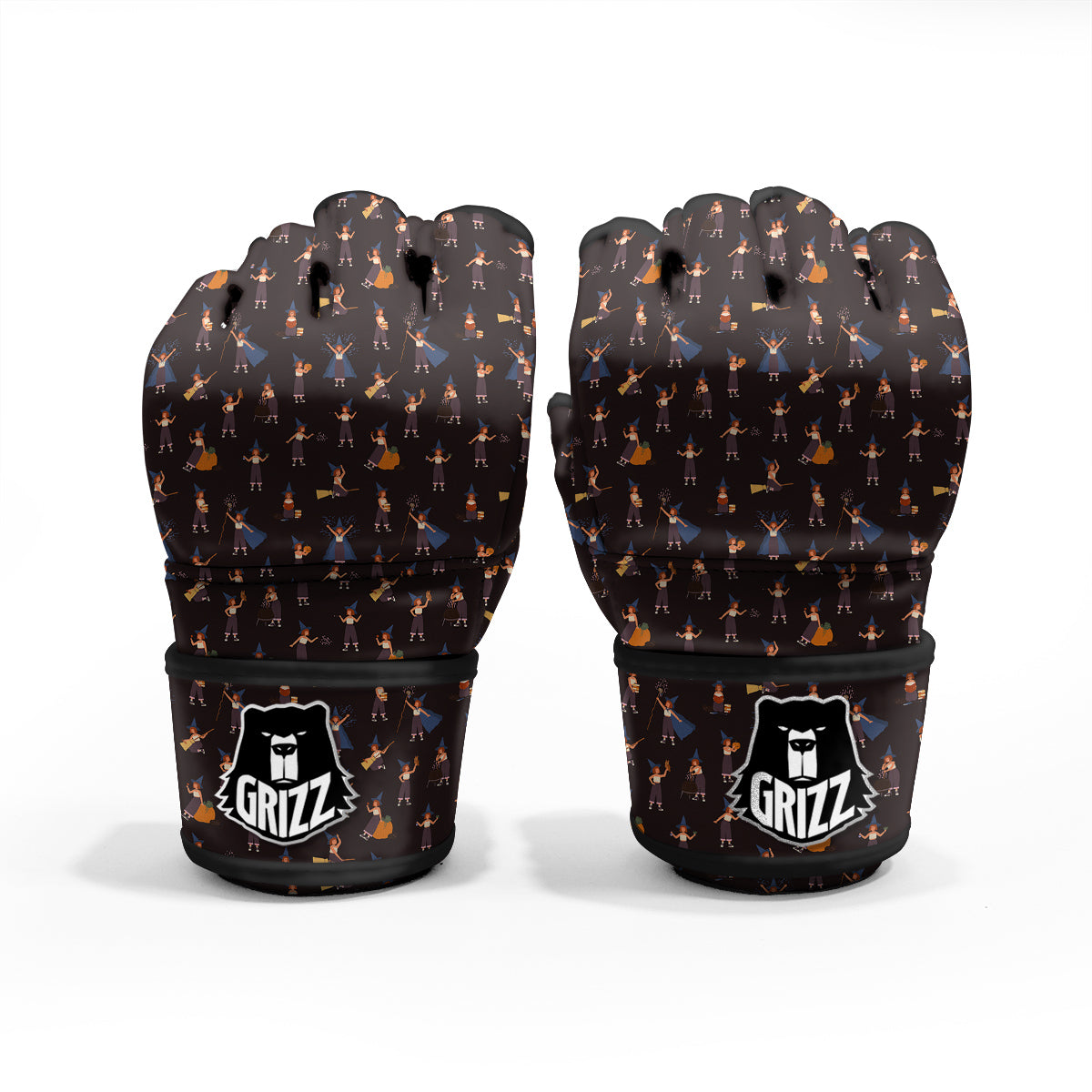 Wizard Cute Print Pattern MMA Gloves-grizzshop