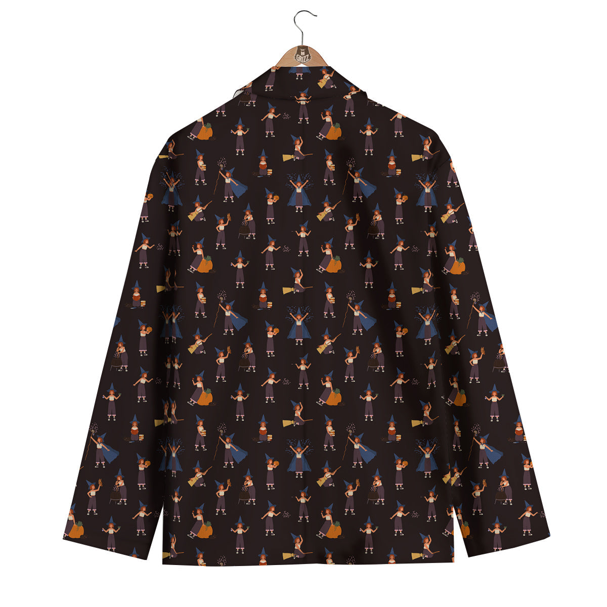 Wizard Cute Print Pattern Men's Blazer-grizzshop