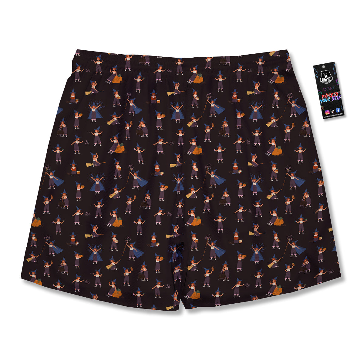 Wizard Cute Print Pattern Men's Running Shorts-grizzshop