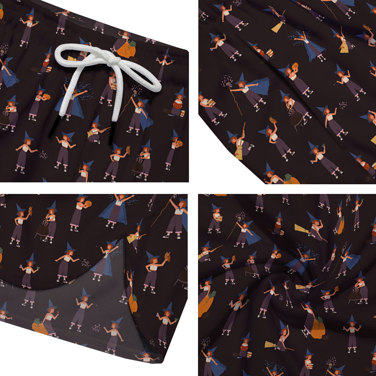 Wizard Cute Print Pattern Men's Running Shorts-grizzshop