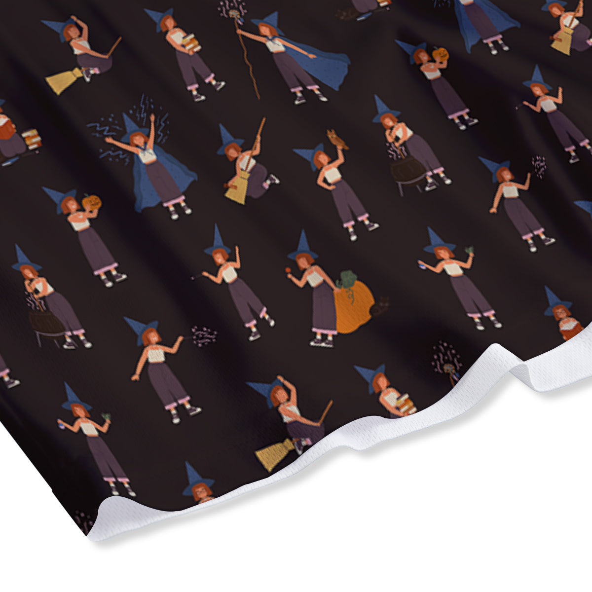 Wizard Cute Print Pattern Mesh Shorts-grizzshop