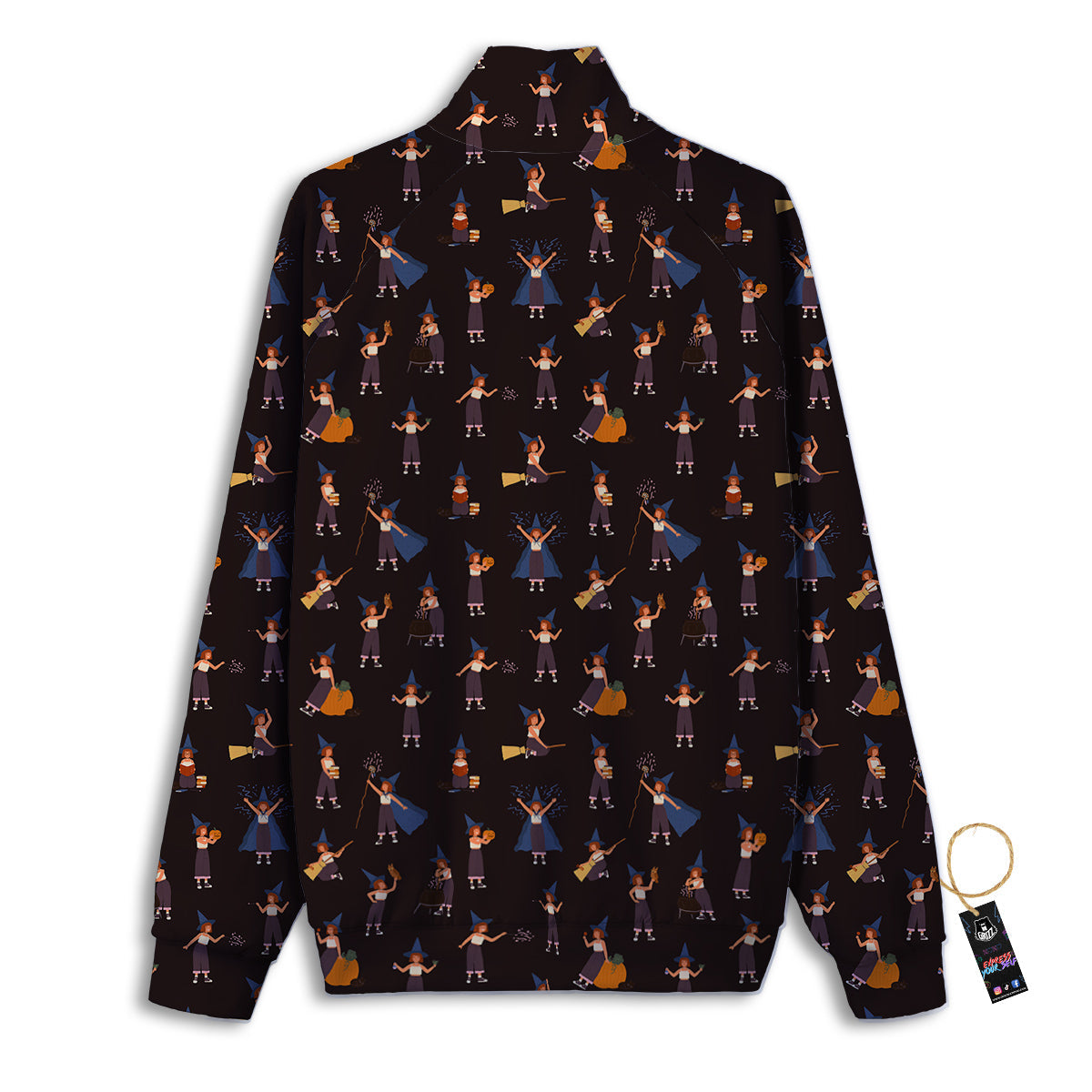 Wizard Cute Print Pattern Track Jacket-grizzshop