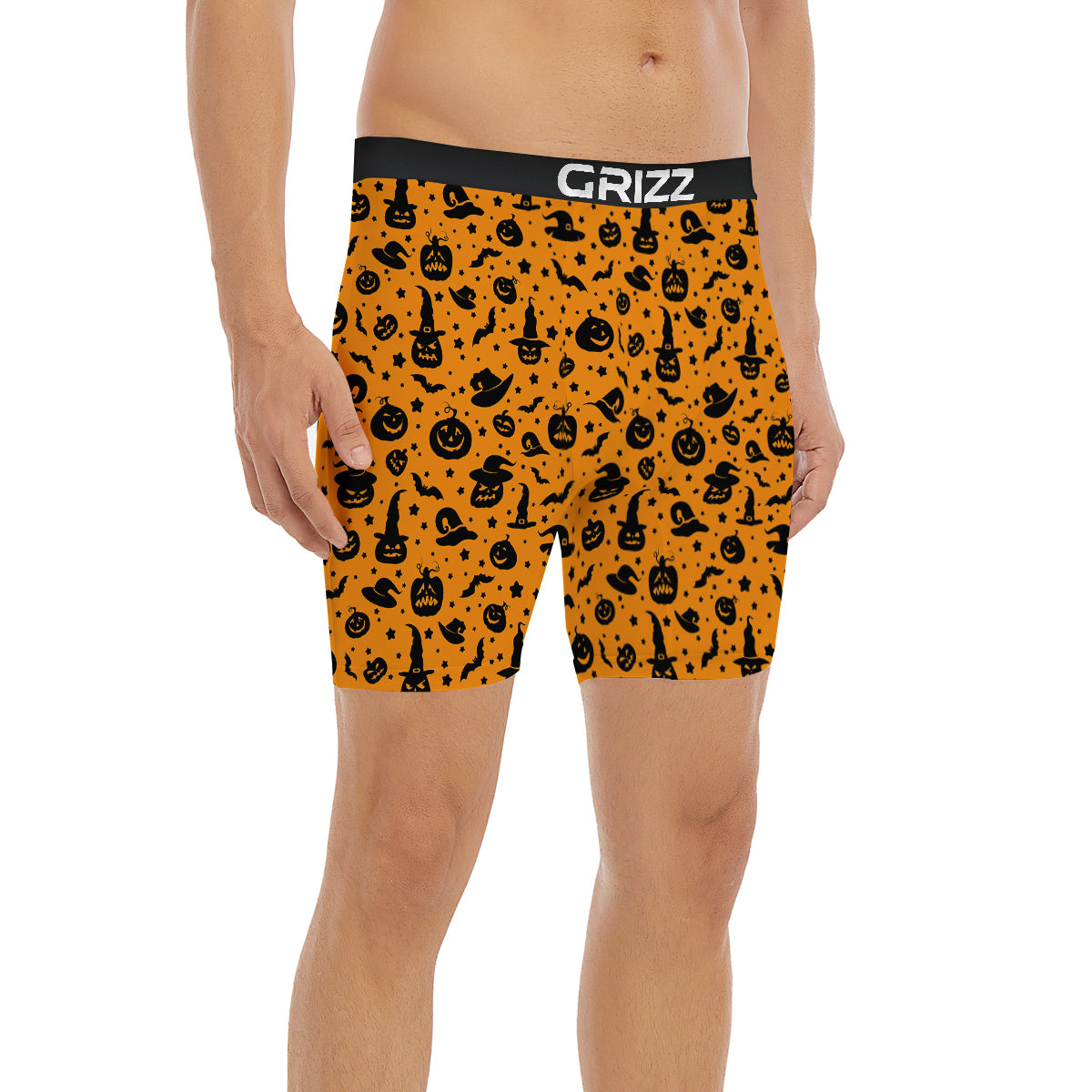 Wizard Halloween Print Pattern Boxer Briefs-grizzshop