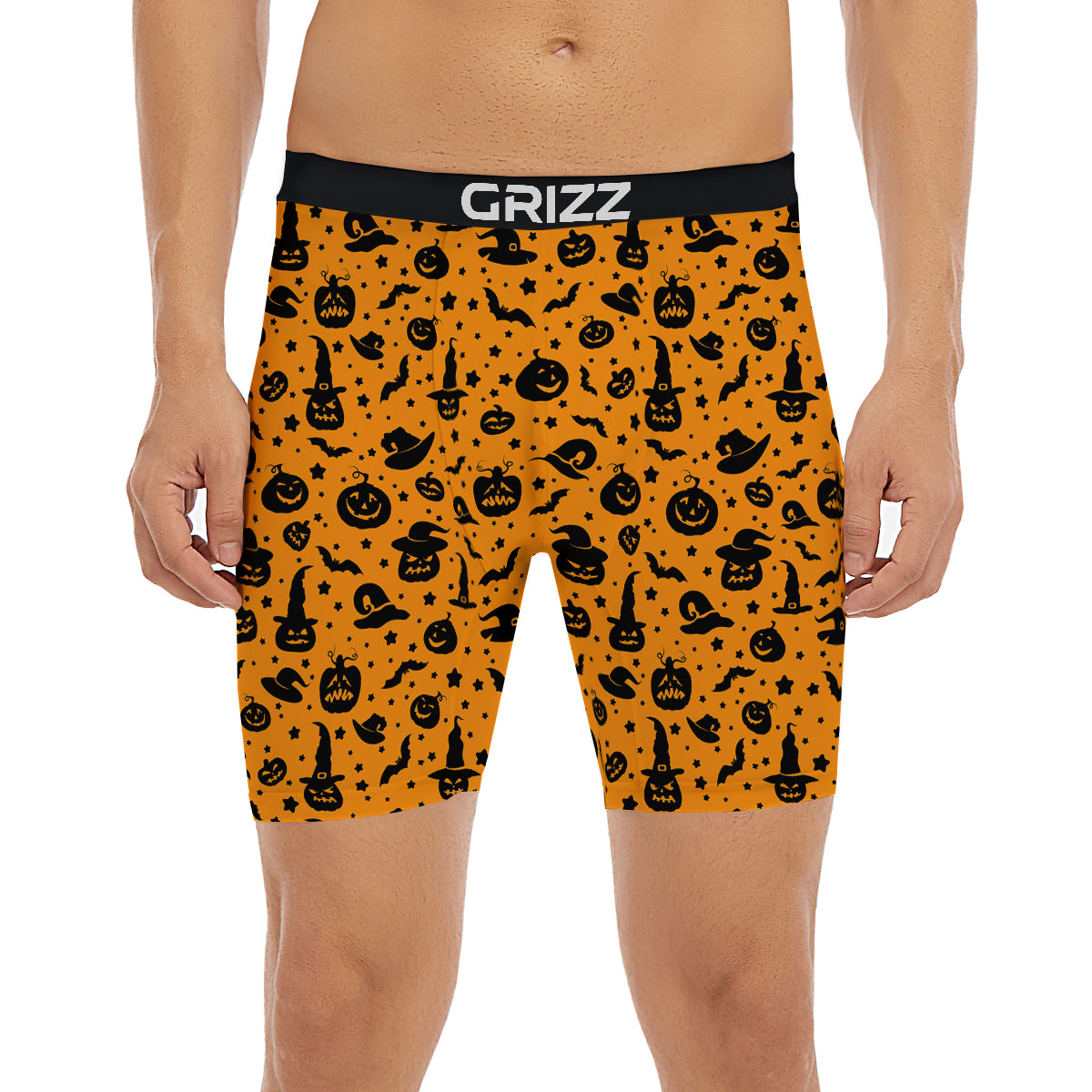 Wizard Halloween Print Pattern Boxer Briefs-grizzshop