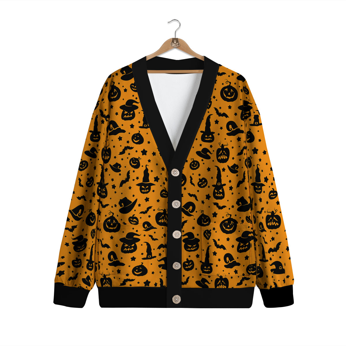 Wizard Halloween Print Pattern Cardigan-grizzshop