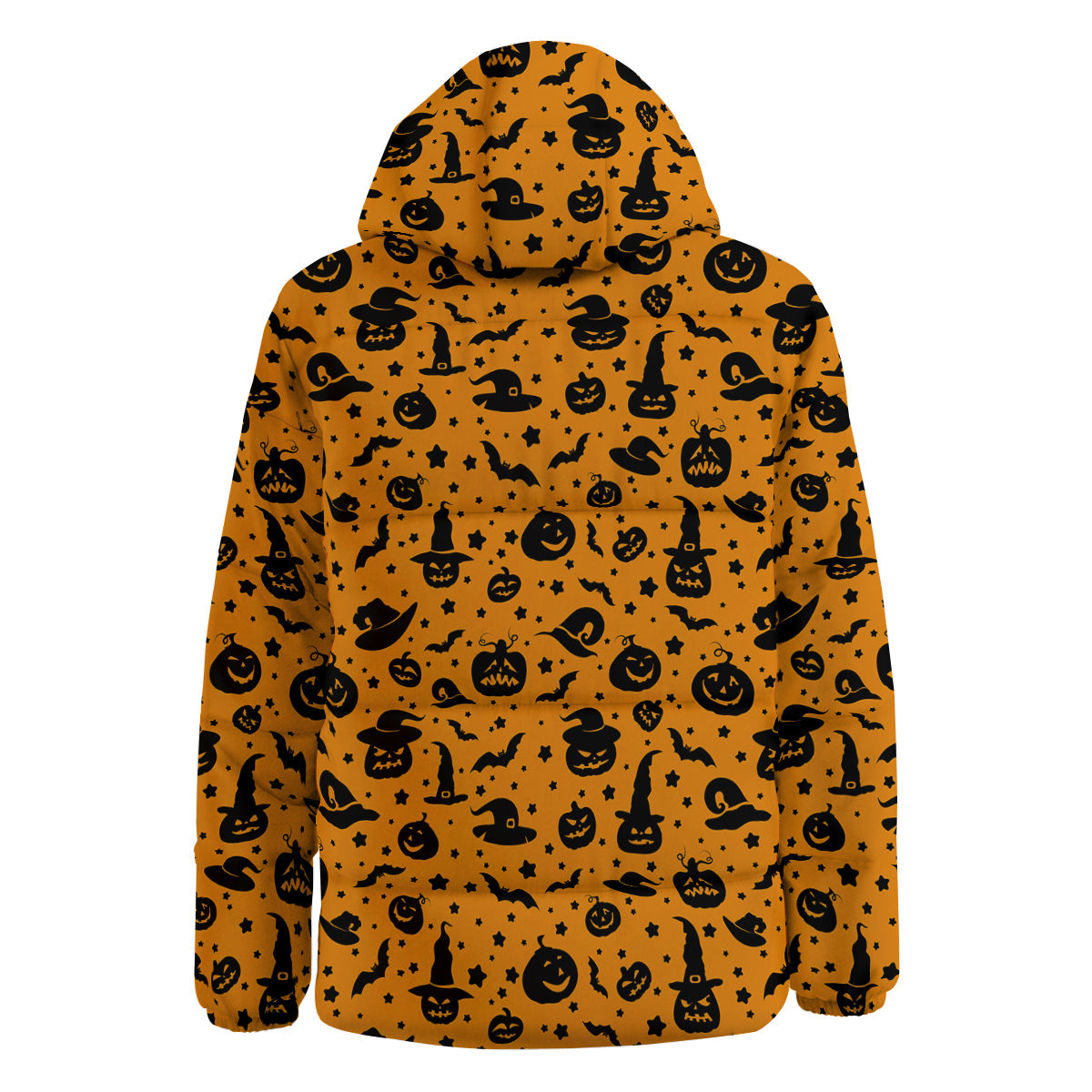 Wizard Halloween Print Pattern Down Jacket-grizzshop