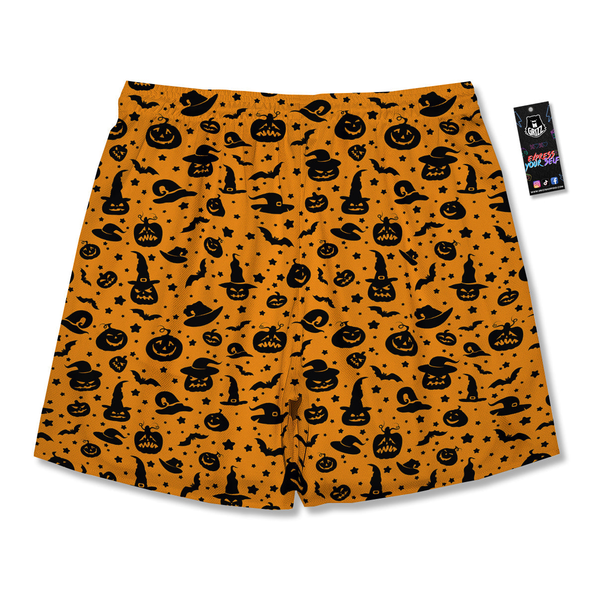 Wizard Halloween Print Pattern Men's Running Shorts-grizzshop