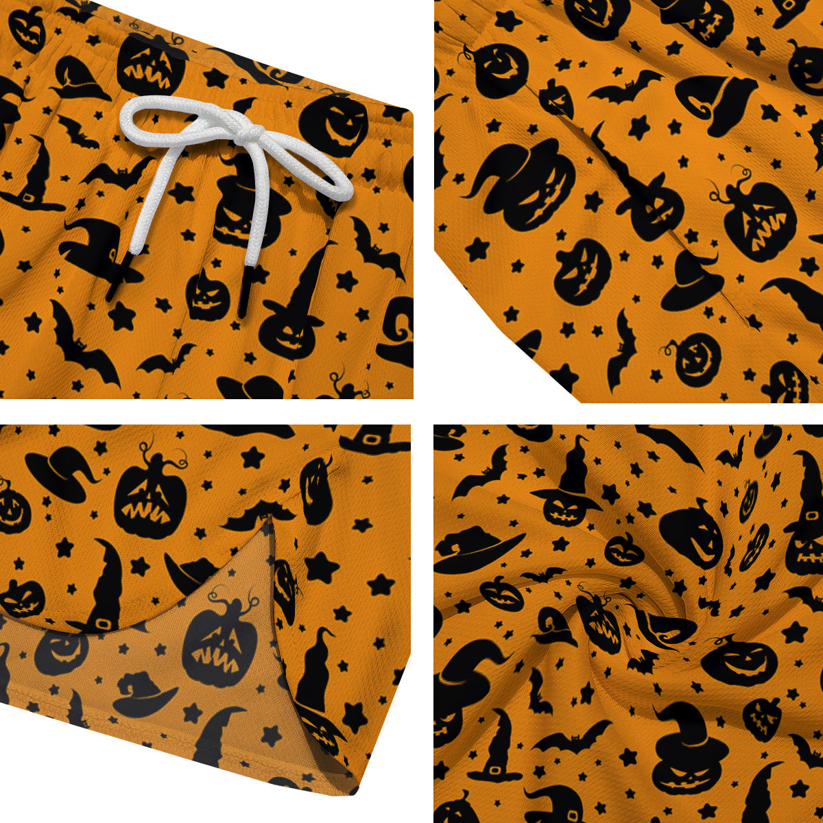 Wizard Halloween Print Pattern Men's Running Shorts-grizzshop
