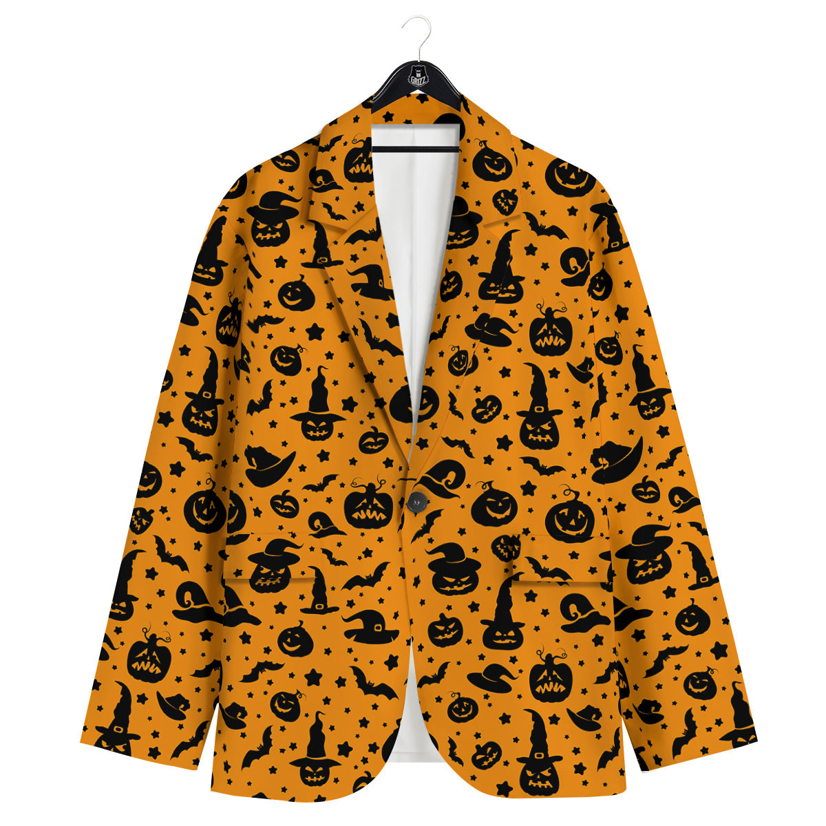 Wizard Halloween Print Pattern Men's Sport Coat-grizzshop