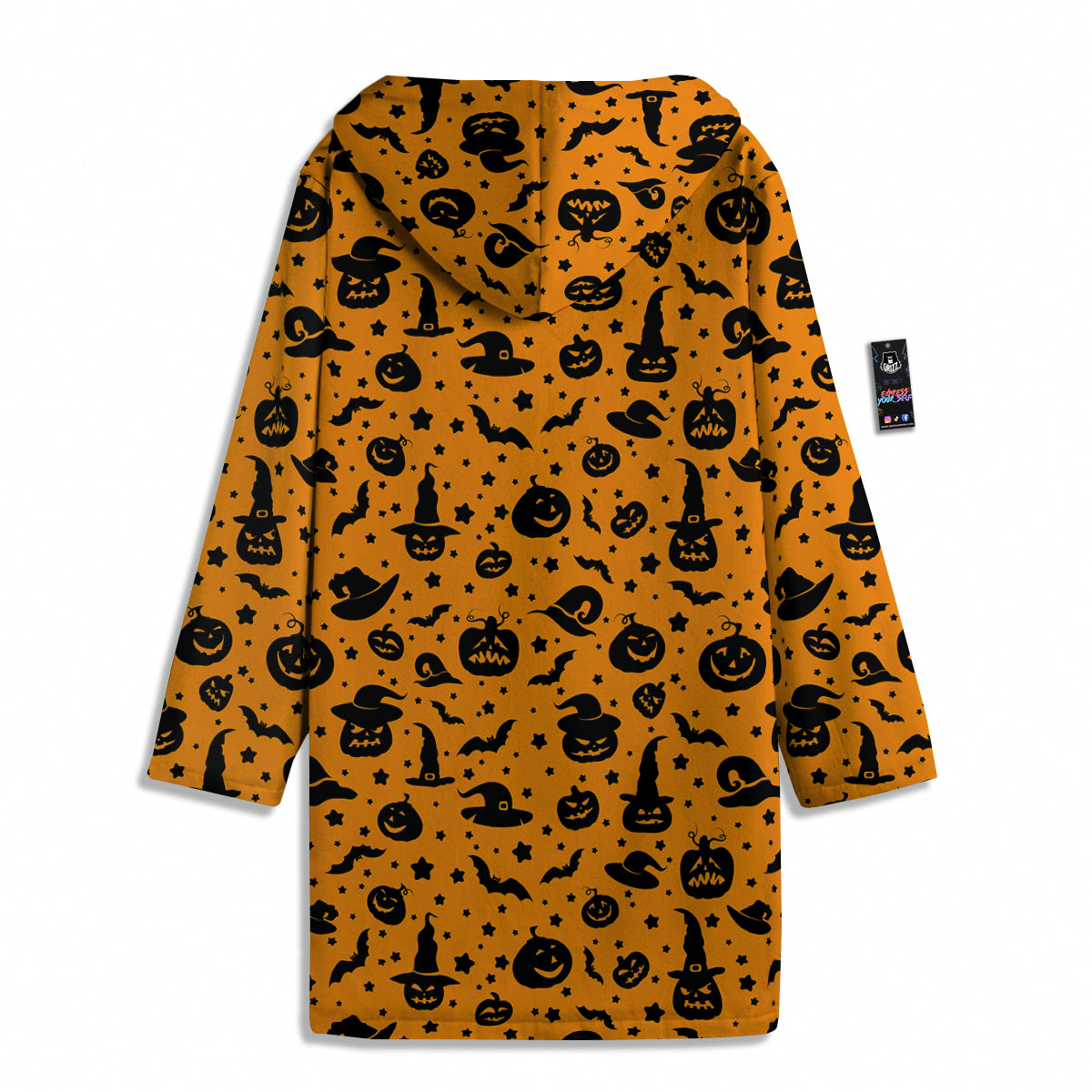Wizard Halloween Print Pattern Men's Windbreaker Jacket-grizzshop