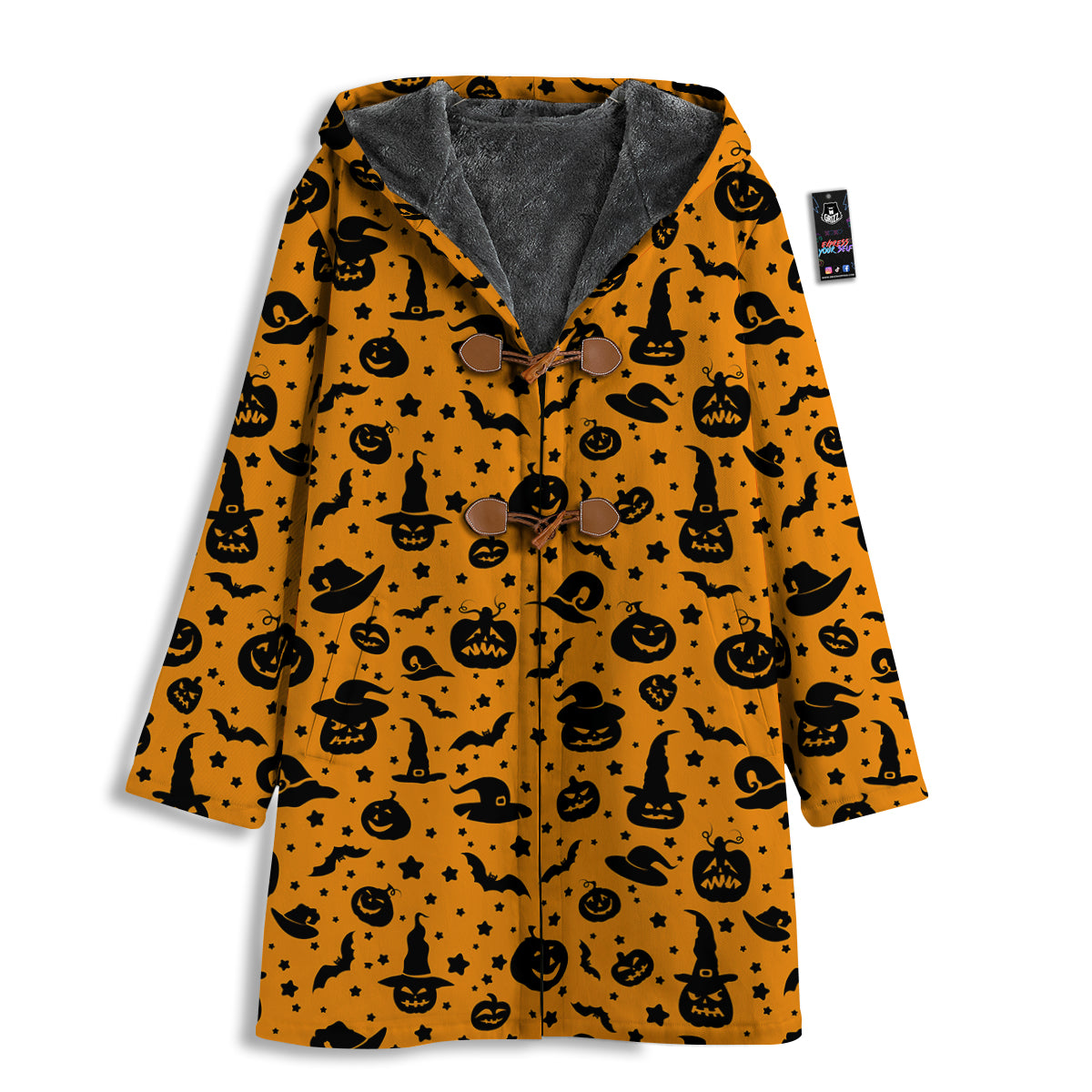Wizard Halloween Print Pattern Men's Windbreaker Jacket-grizzshop