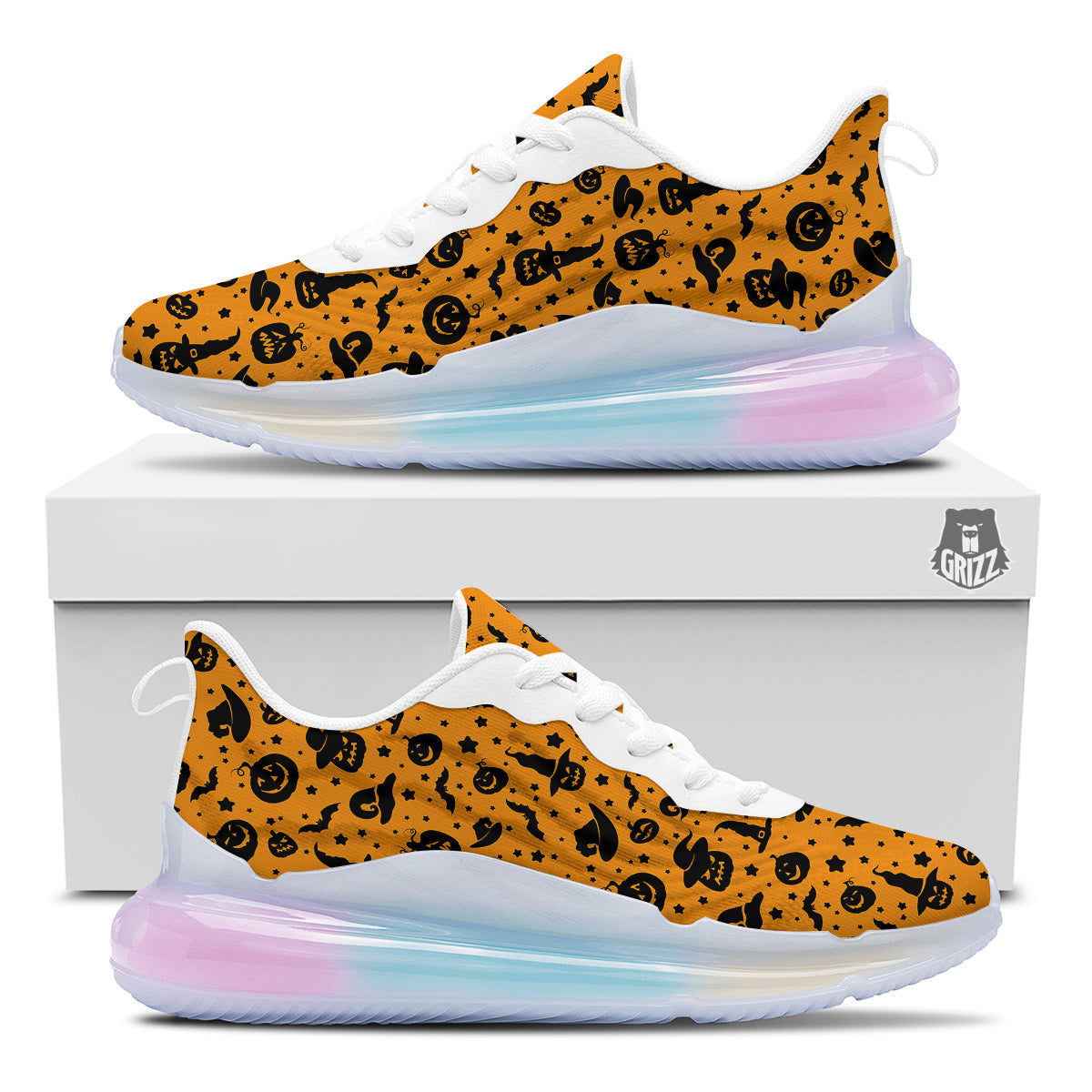 Wizard Halloween Print Pattern Running Sneakers-grizzshop