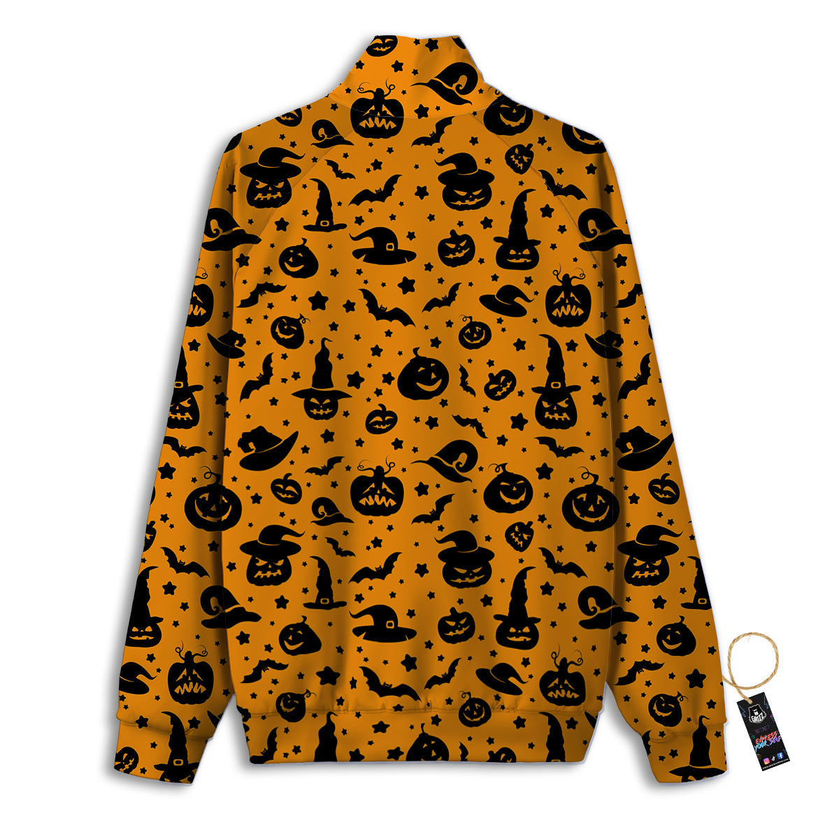 Wizard Halloween Print Pattern Track Jacket-grizzshop