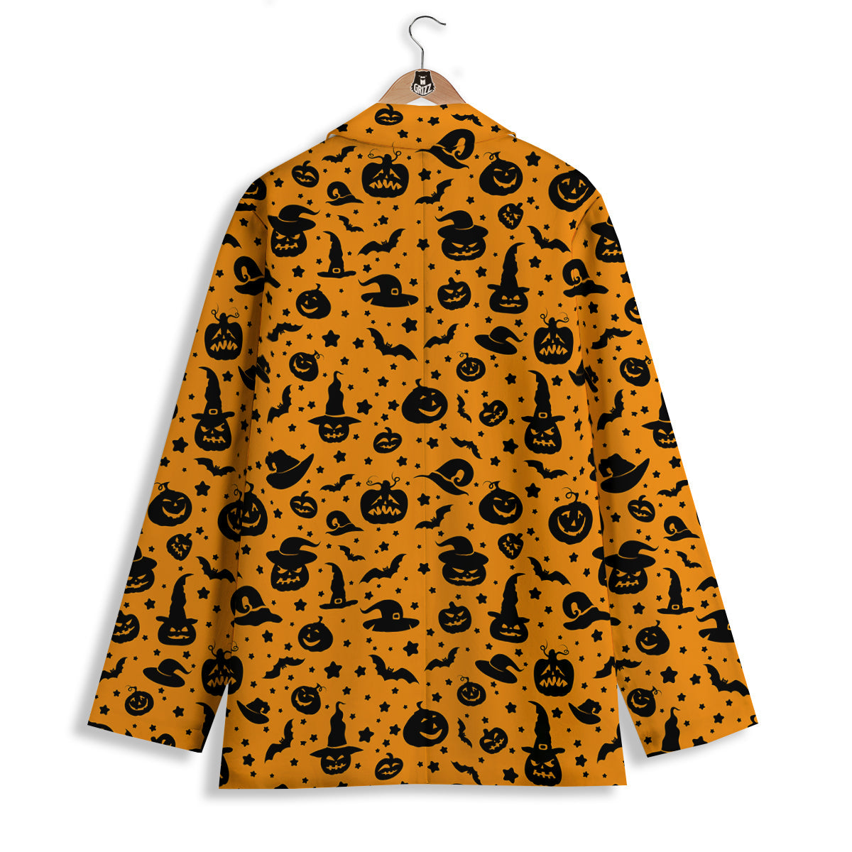 Wizard Halloween Print Pattern Women's Blazer-grizzshop