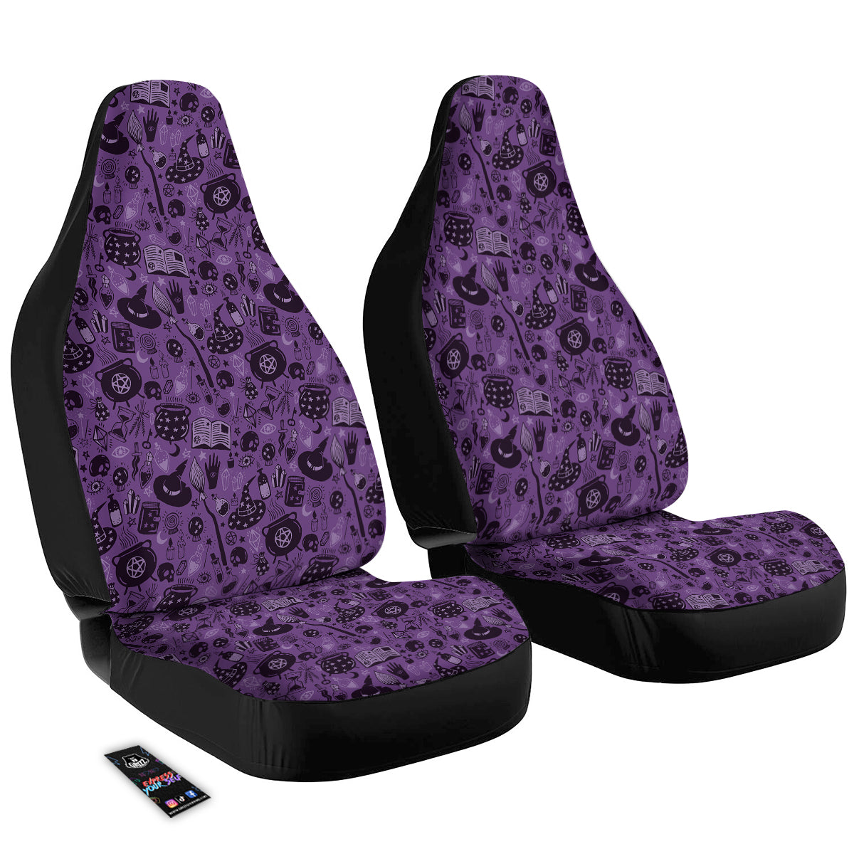 Wizard Magic Print Pattern Car Seat Covers-grizzshop