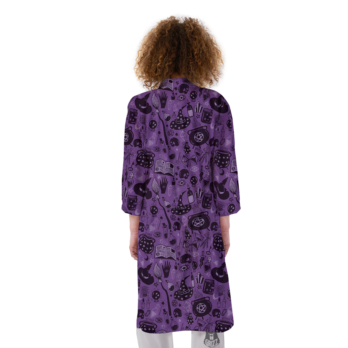Wizard Magic Print Pattern Kimono-grizzshop