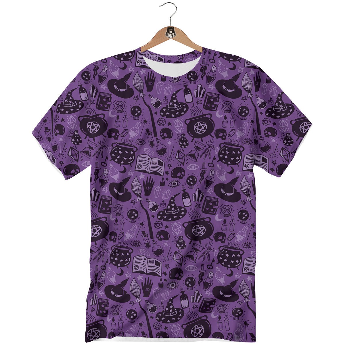 Wizard Magic Print Pattern T-Shirt-grizzshop