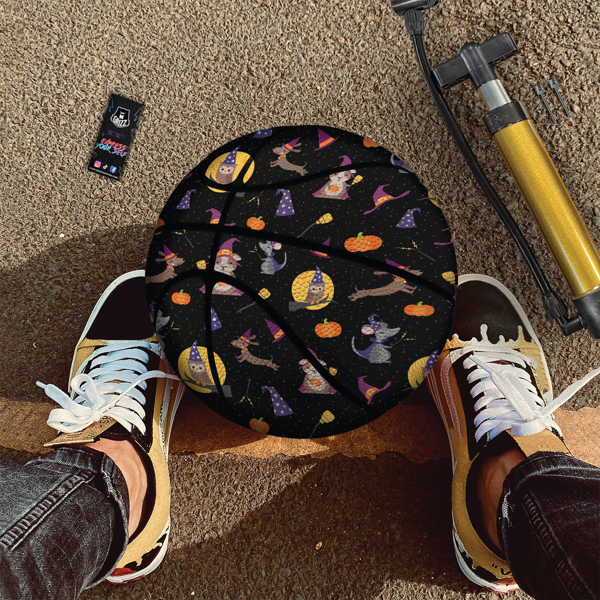 Wizard Animal Print Pattern Basketball