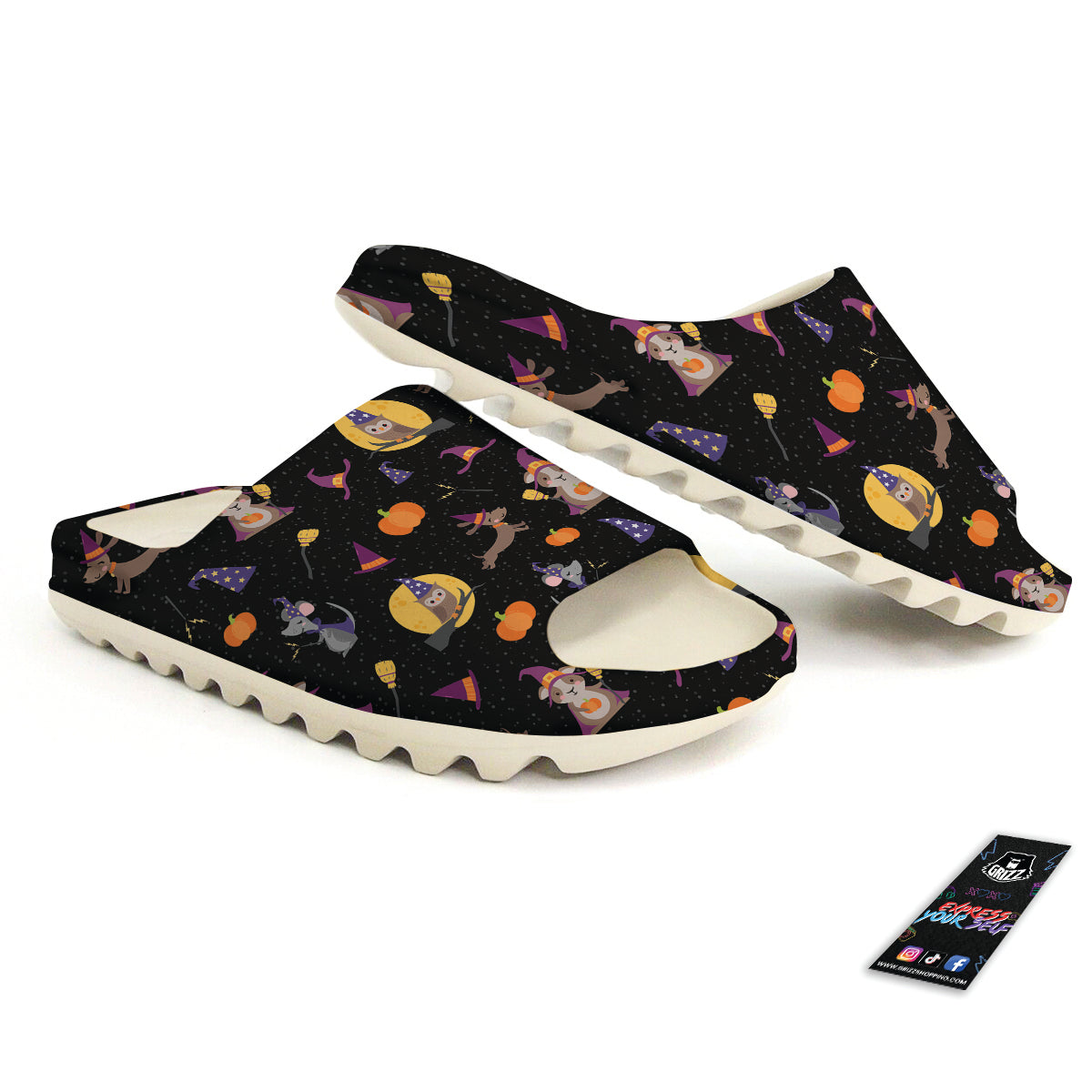 Wizard Animal Print Pattern Sandals-grizzshop