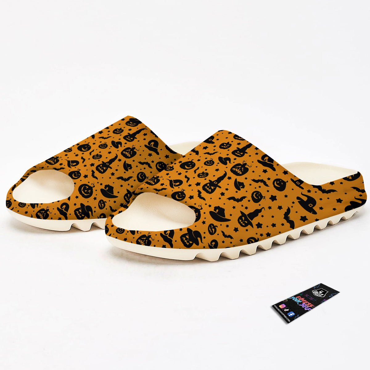 Wizard Halloween Print Pattern Sandals-grizzshop