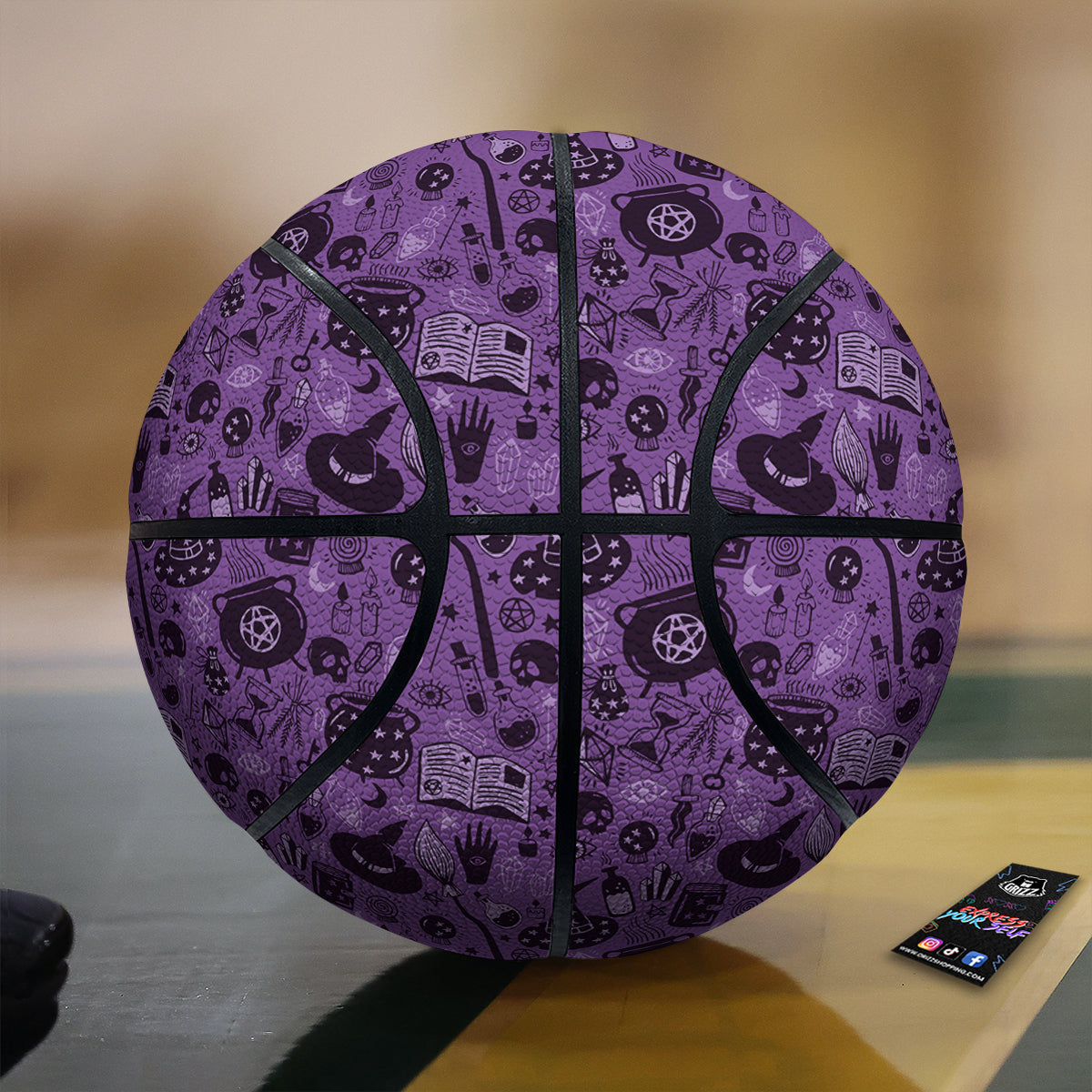 Wizard Magic Print Pattern Basketball