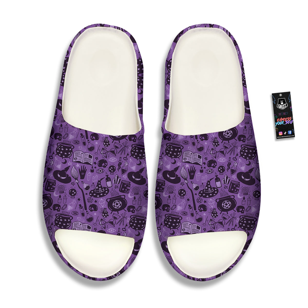 Wizard Magic Print Pattern Sandals-grizzshop