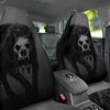 Wolf Black Demon Print Car Seat Covers-grizzshop