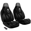 Wolf Black Demon Print Car Seat Covers-grizzshop