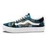 Wolf Girl Native American Print Skate Shoes-grizzshop