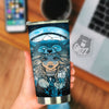 Wolf Girl Native American Print Tumbler-grizzshop