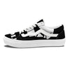 Wolf Howling Monochrome Print Skate Shoes-grizzshop