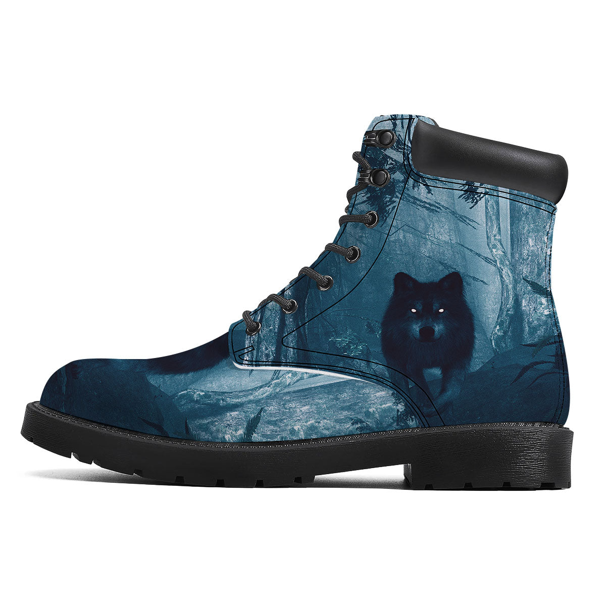 Wolf Jungle Print Boots-grizzshop