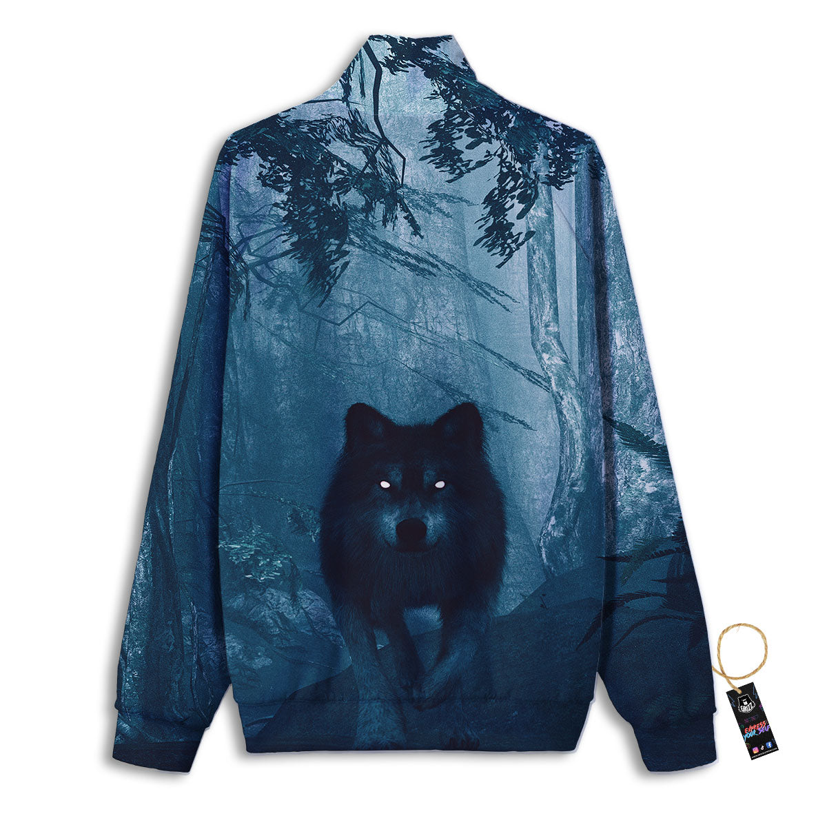 Wolf Jungle Print Track Jacket-grizzshop