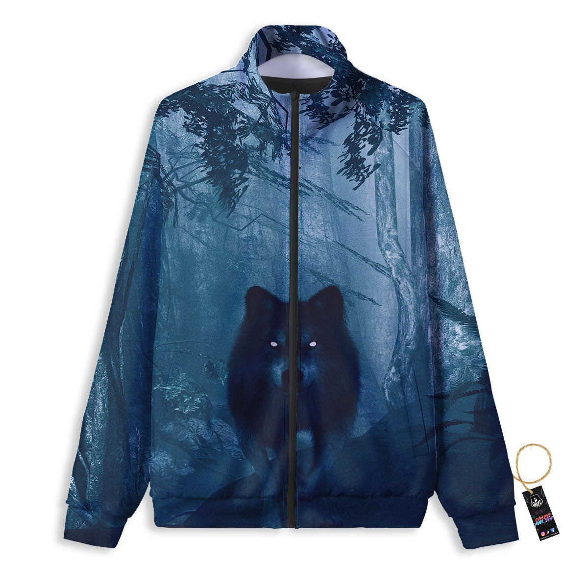 Wolf Jungle Print Track Jacket-grizzshop