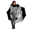 Wolf Monochrome Print Umbrella-grizzshop
