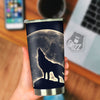 Wolf Moonlight Print Tumbler-grizzshop