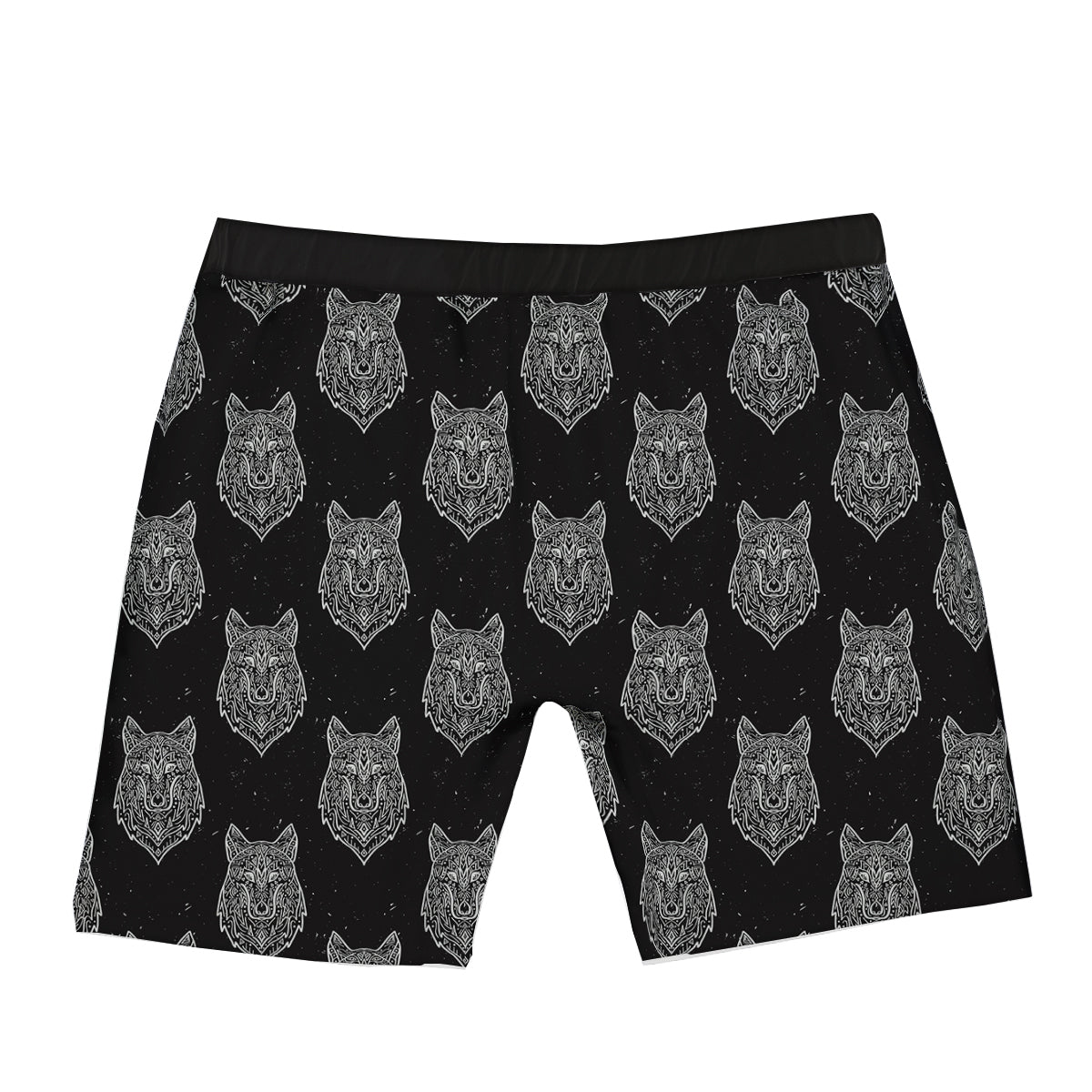 Wolf Native Tribal Print Pattern Boxer Briefs-grizzshop
