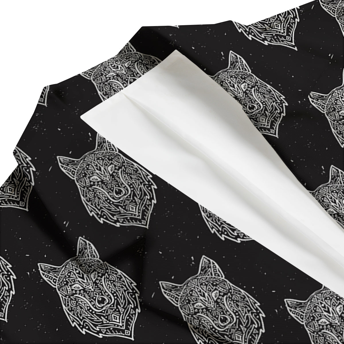 Wolf Native Tribal Print Pattern Men's Blazer-grizzshop
