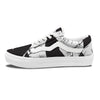 Wolf Spirit And Moon Print Skate Shoes-grizzshop