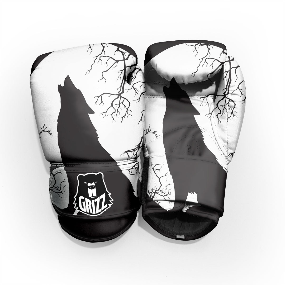 Wolf Spirit And Moon Print Pro Boxing Glove